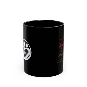 Touch Is Our Language Mug | Black Ceramic Coffee Cup