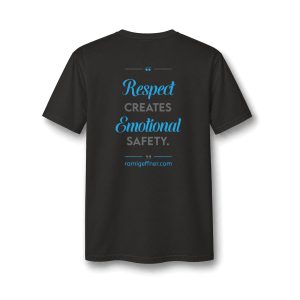 Respect Creates Emotional Safety - V-Neck Tee
