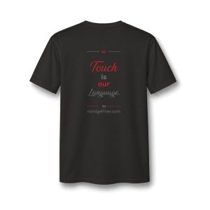 Touch Is Our Language  V-Neck Tee