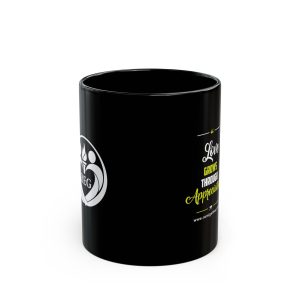 Love Grows Through Appreciation Mug | Black Coffee Cup, Inspirational Quote
