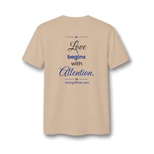 Love Begins With  V-Neck Tee —